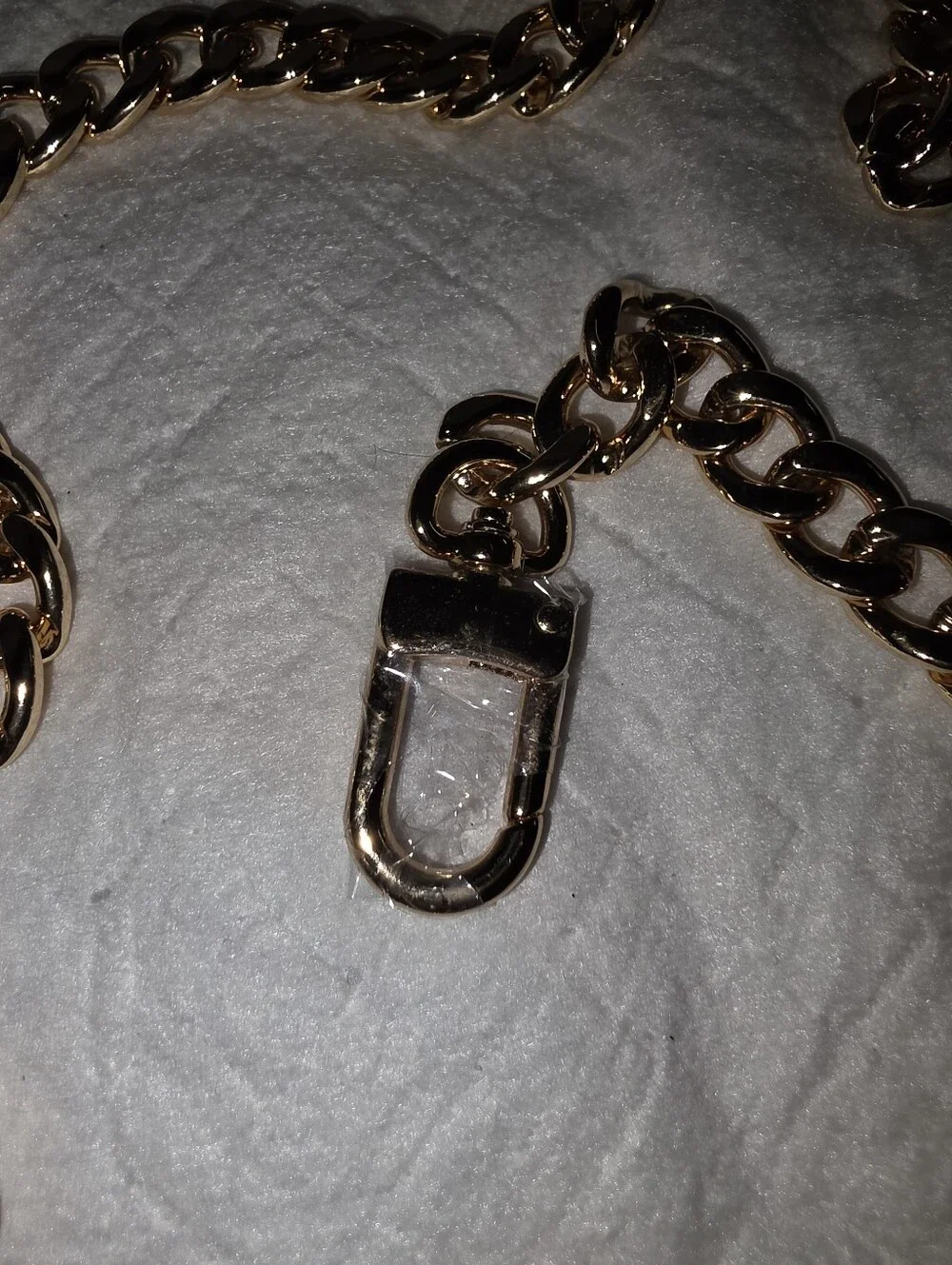 Gold-Tone Chain Strap for Replavement Or Conversion Of A Wallet